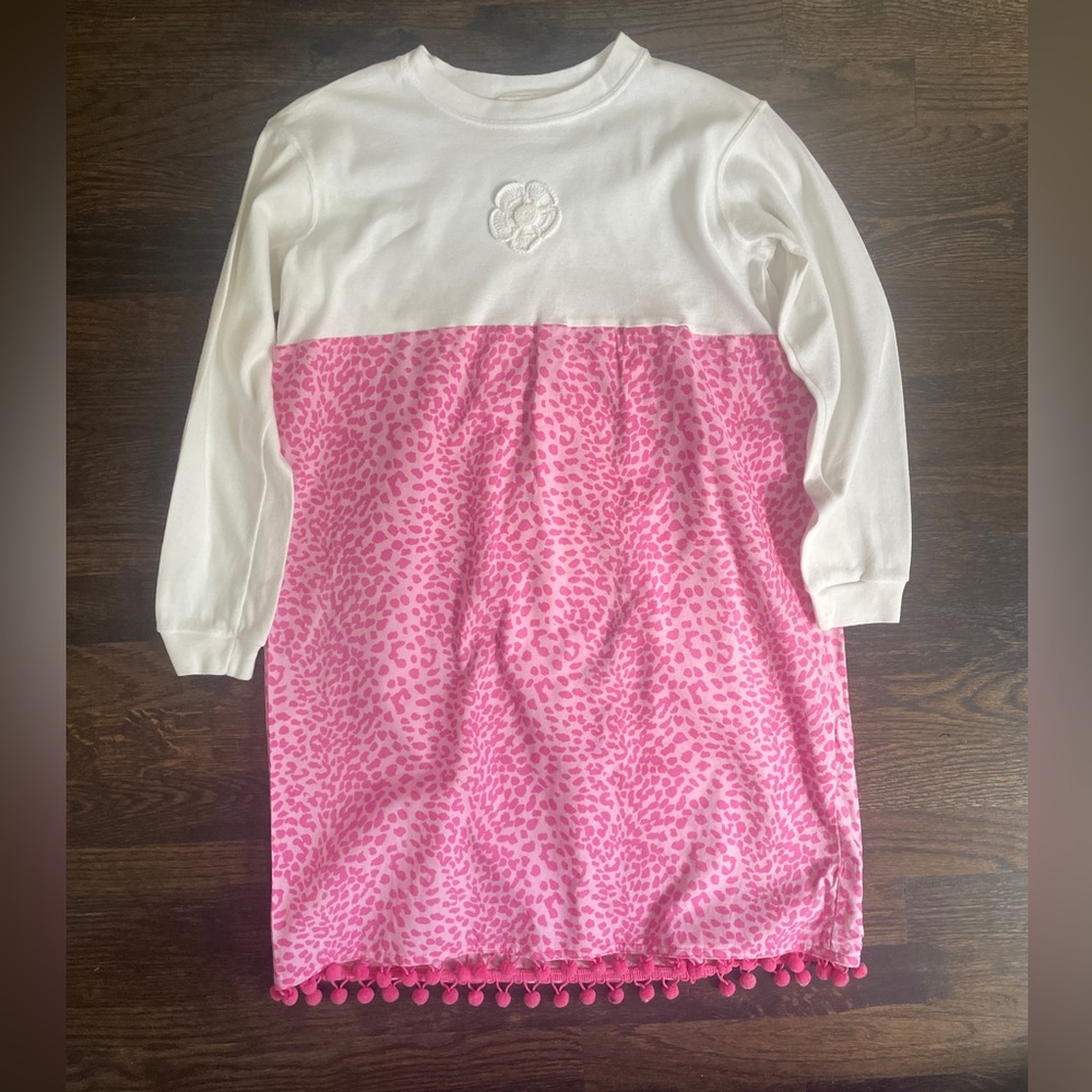 Hannah Pink and White Kids Casual Dress